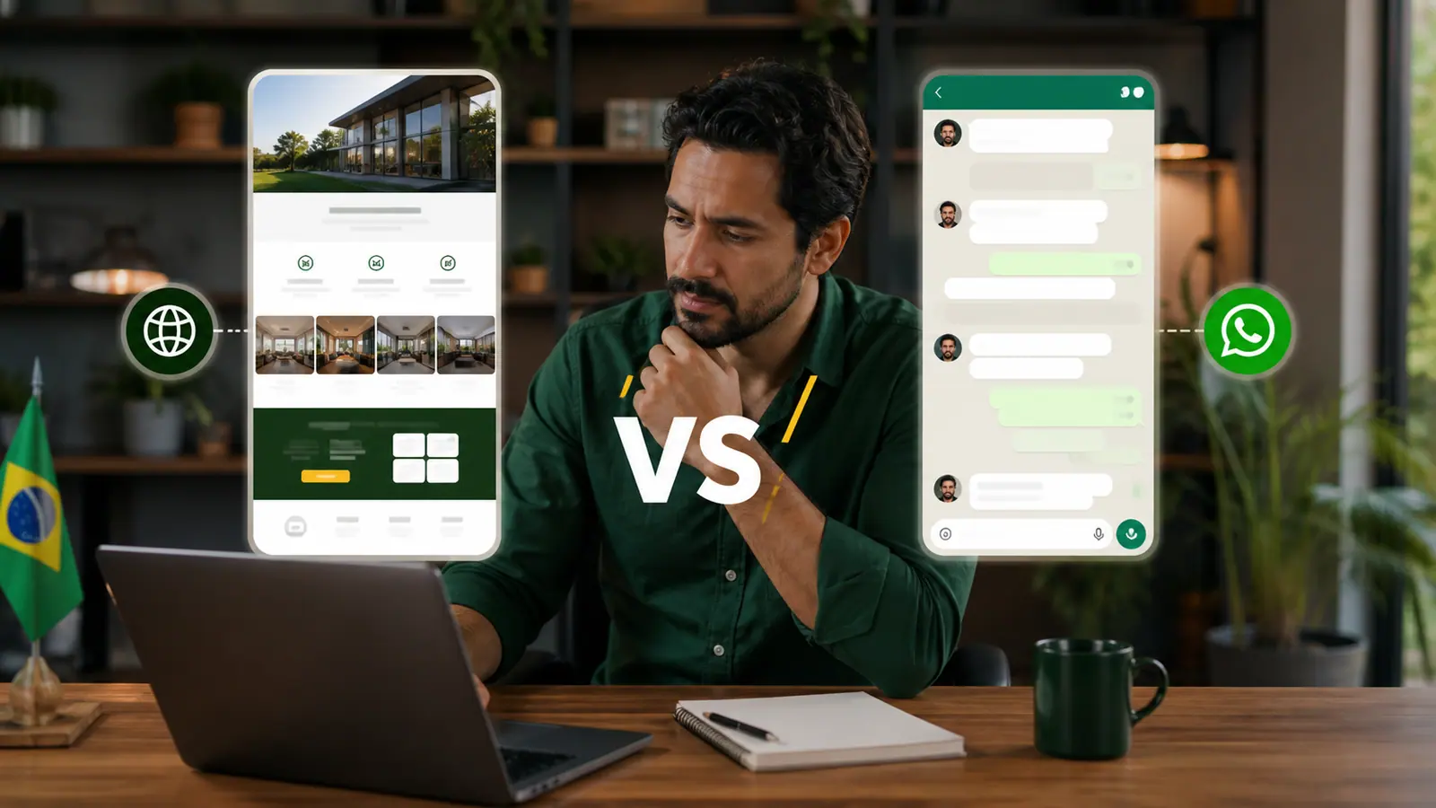 Landing page ou WhatsApp para anúncios
